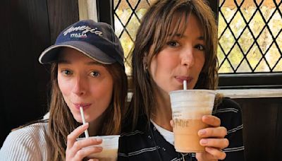 Phoebe Dynevor sips on Buttervbeer with pal Daisy Edgar-Jones