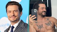 Orlando Bloom Snaps Shirtless Selfie Showcasing Chest Tattoo Transformation For New Role