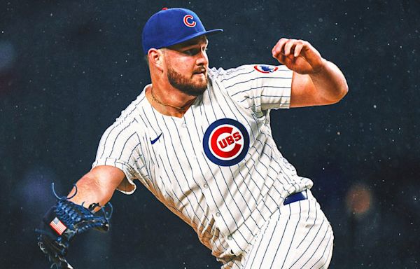Cubs reliever forced to change glove because of white in American flag patch