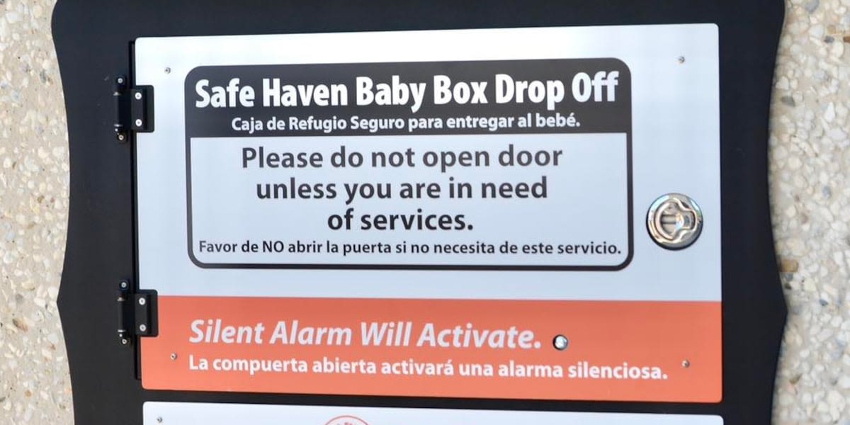 2 infants surrendered to new Safe Haven Baby Box before it was blessed