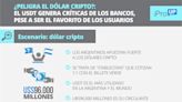 ¿Peligra el dólar cripto?: el USDT genera críticas de los bancos, pese a ser el favorito de los usuarios