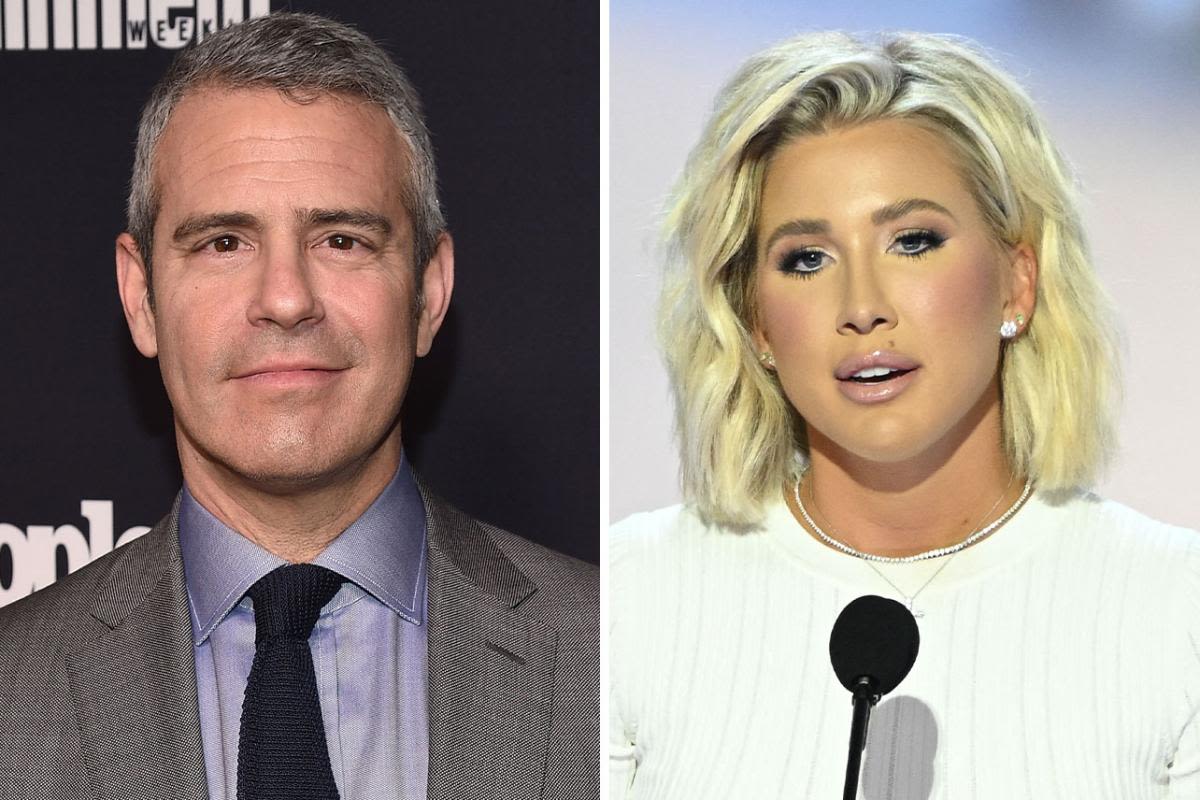 Andy Cohen calls out Savannah Chrisley for promoting "law and order" while parents Todd and Julie Chrisley "are both in jail"