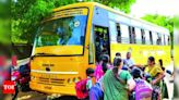 Padiyur Government Higher Secondary School receives donation of bus from Panchayat president | Coimbatore News - Times of India