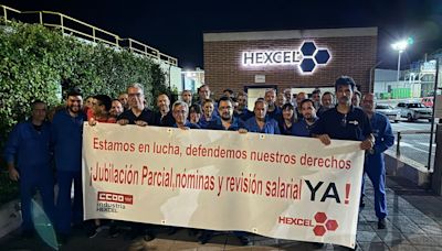 La plantilla de la fábrica de Hexcel en Parla inicia paros parciales