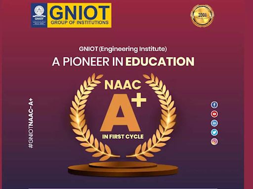 NAAC Peer team awards A+ grade to Greater Noida Institute of Technology (Engineering Institute), commending academic excellence and infrastructure - Times of India