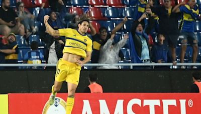 Gracias a un cabezazo de Figal y un golazo de Cavani, Boca remontó y le ganó 2 a 1 a Sportivo Trinidense