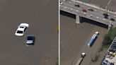 EXTENDED: Cars stranded on flooded DVP