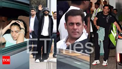 ...Salman Khan, Ranveer Singh, MS Dhoni: Celebs spotted at the airport as they fly...wedding festivities - PICS inside | Hindi Movie News - Times of India