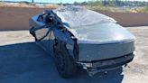 Flipped Tesla Cybertruck Involved In Huge Crash Pops Up For Sale