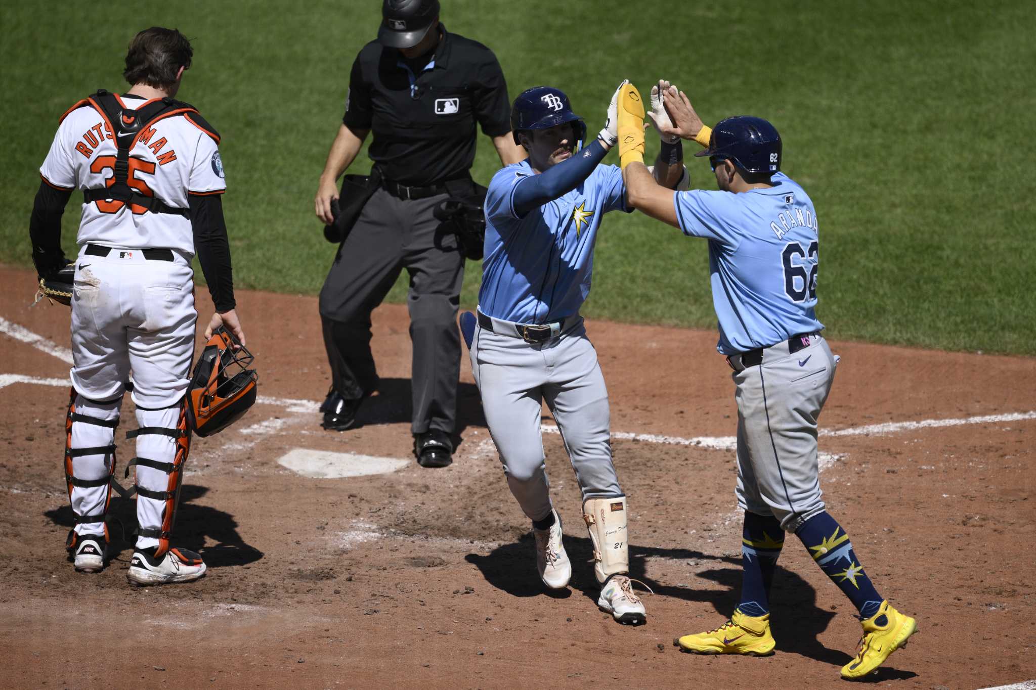 Jonny DeLuca homers to carry Rays past Orioles 2-0