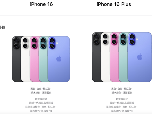 新iPhone來了》加料不加價！iPhone 16台灣售價成驚喜