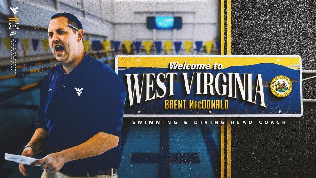 Brent MacDonald Hired as West Virginia Swimming Coach