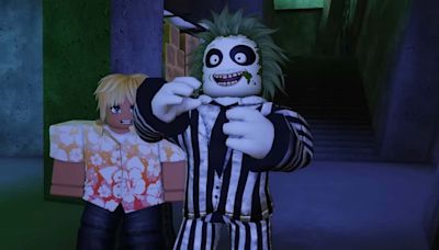 Beetlejuice embrujó Roblox en una colaboración digna del inframundo