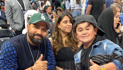 Rohit Sharma, Ritika Sajdeh Spotted With Ex-Bigg Boss Star Abdu Rozik At NBA Abu Dhabi Games | Cricket News