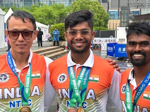 India At Paris Olympics: Men's Archery Team Seals Quarters Berth, Finish Third In Ranking Round