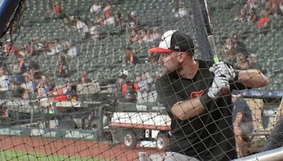 Houston star Colton Cowser celebrates Major League milestone at Minute Maid Park