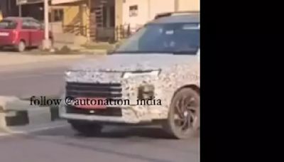 Hyundai Alcazar facelift spied again – to get Level 2 ADAS