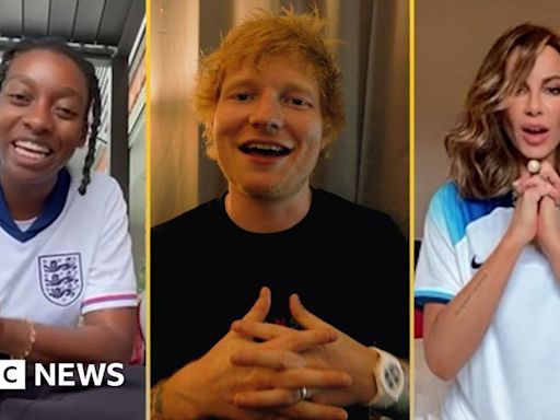 Ed Sheeran, Kate Beckinsale and other celebrities cheer on England ahead of final