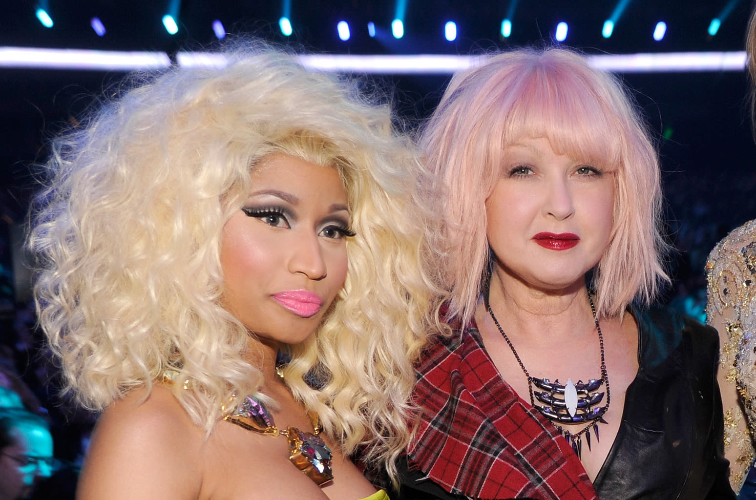 Nicki Minaj & Cyndi Lauper Perform ‘Pink Friday Girls’ & Share Heartfelt Moment at NYC Concert: Watch