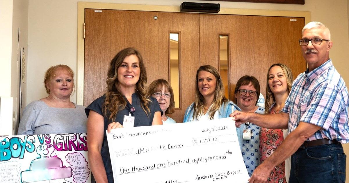 Jones Memorial Hospital birthing center receives donation from local church
