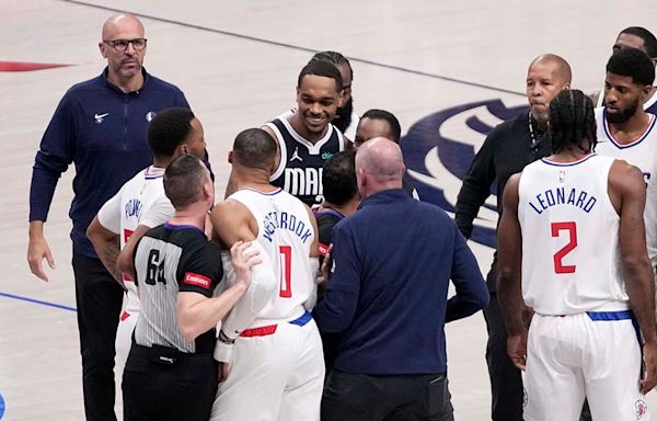 Clippers' Russell Westbrook, Mavericks' PJ Washington get into altercation in Dallas' Game 3 win