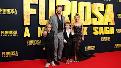 Chris Hemsworth steps out with wife, kids at 'Furiosa' premiere