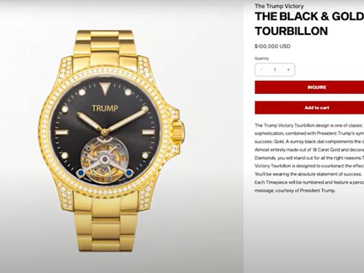 Domald Trump launches new business venture during his campaign: $100,000 diamond-encrusted watches