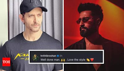 Hrithik Roshan praises Vicky Kaushal's style in 'Tauba Tauba' from 'Bad Newz' | - Times of India