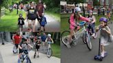 Photos: Hoosac Valley Elementary School families Park, Walk & Roll to school