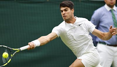 Wimbledon | Carlos Alcaraz - Aleksandar Vukic, en imágenes