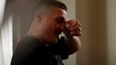 Emotional moment Oleksandr Usyk breaks down in tears over his late dad
