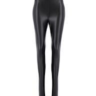 Leggings made from leather or faux leather Can be dressed up or down for a variety of occasions May have features like zippers, pockets, or embellishments