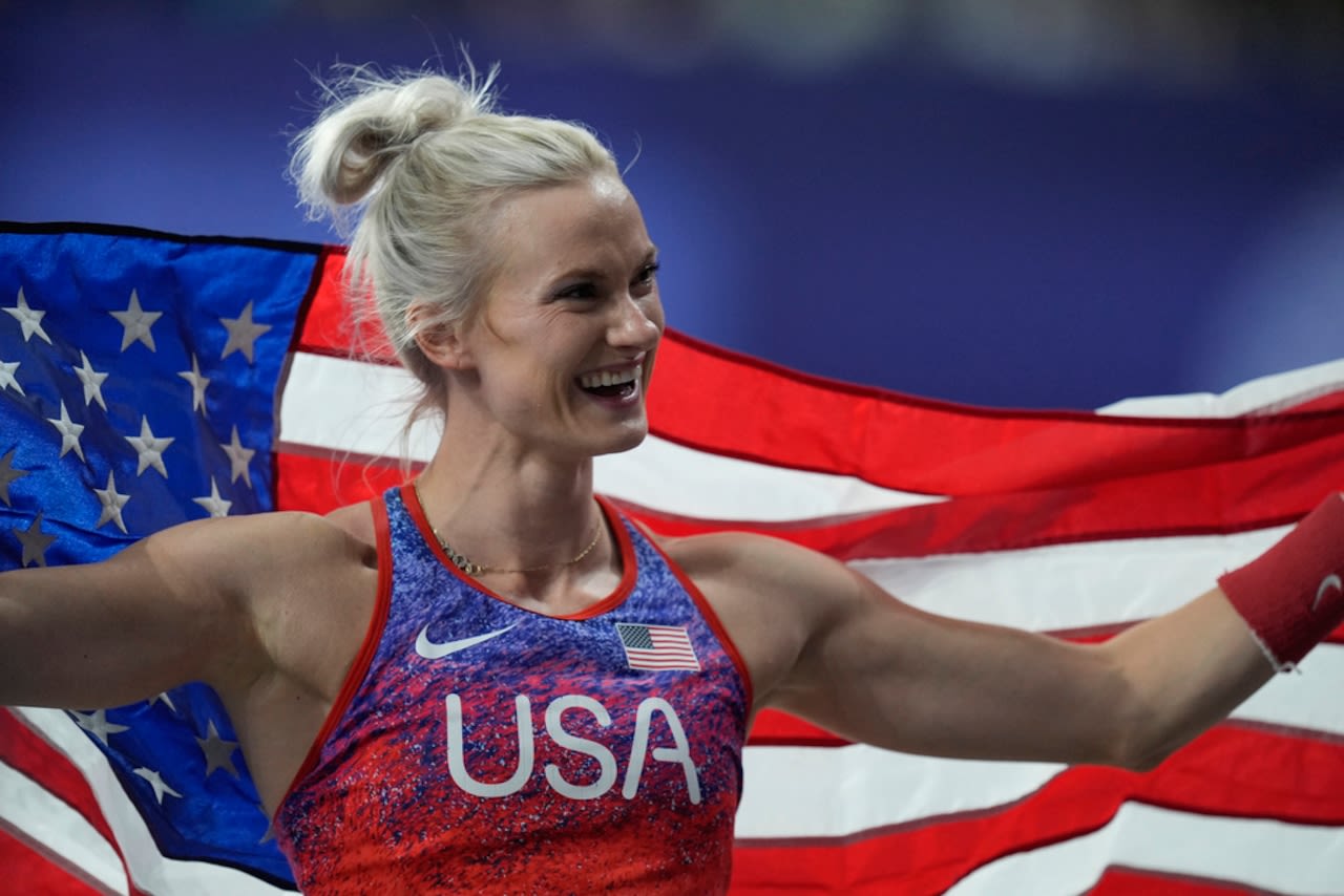 Paris Olympics: Katie Moon brings home silver in pole vault; Hall surges to 400-meter gold