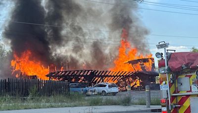 Kelowna RCMP investigate if squatters were in building before blaze