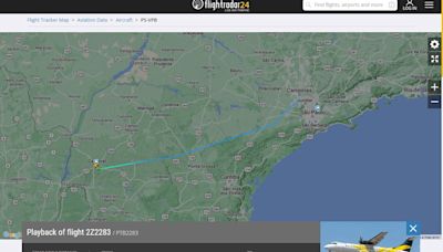 Site que rastreia voos divulga mapa com rota feita por avião que caiu; ponto marca local do acidente em Vinhedo