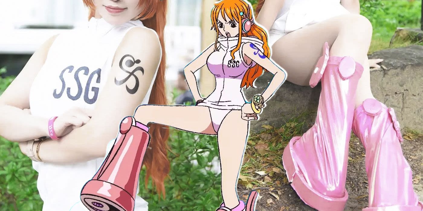 New One Piece Cosplay Recreates Nami's Futuristic Egghead Outfit From Her Space-Age Boots Up