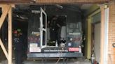 Freedom Transit bus crashes into storage building in Charleroi