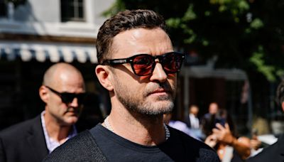 Justin Timberlake addresses reporters after pleading guilty to driving while ability impaired