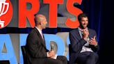 Gold Medal winner, Michael Phelps, speaks with Alabama Football