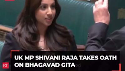 Watch: Indian-origin UK MP Shivani Raja takes oath on Bhagwat Gita after historic win