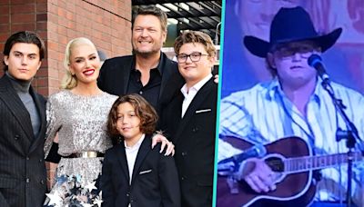 Gwen Stefani's Son Zuma Rossdale, 15, Makes Country Music Debut Onstage At Blake Shelton's Bar | Access