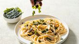 This creamy pasta is further proof that seaweed goes with everything