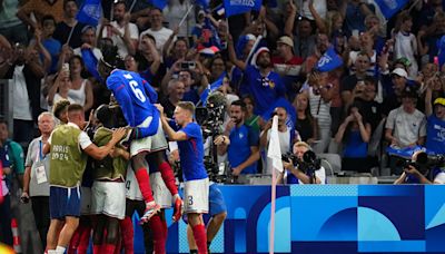 France beats U.S., 3-0, and Morocco gets a win against Argentina in a wild start to Olympic soccer