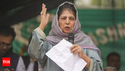 J&K will never have a BJP government: Mehbooba Mufti | India News - Times of India