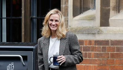 Julia Roberts seen on the set of her new movie After the Hunt