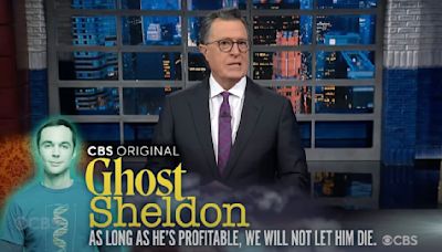 Stephen Colbert Jokingly Announces New 'Sheldon' Crossover Spinoff With 'Ghosts'