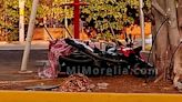 Michoacán: mujer choca en moto contra árbol y muere