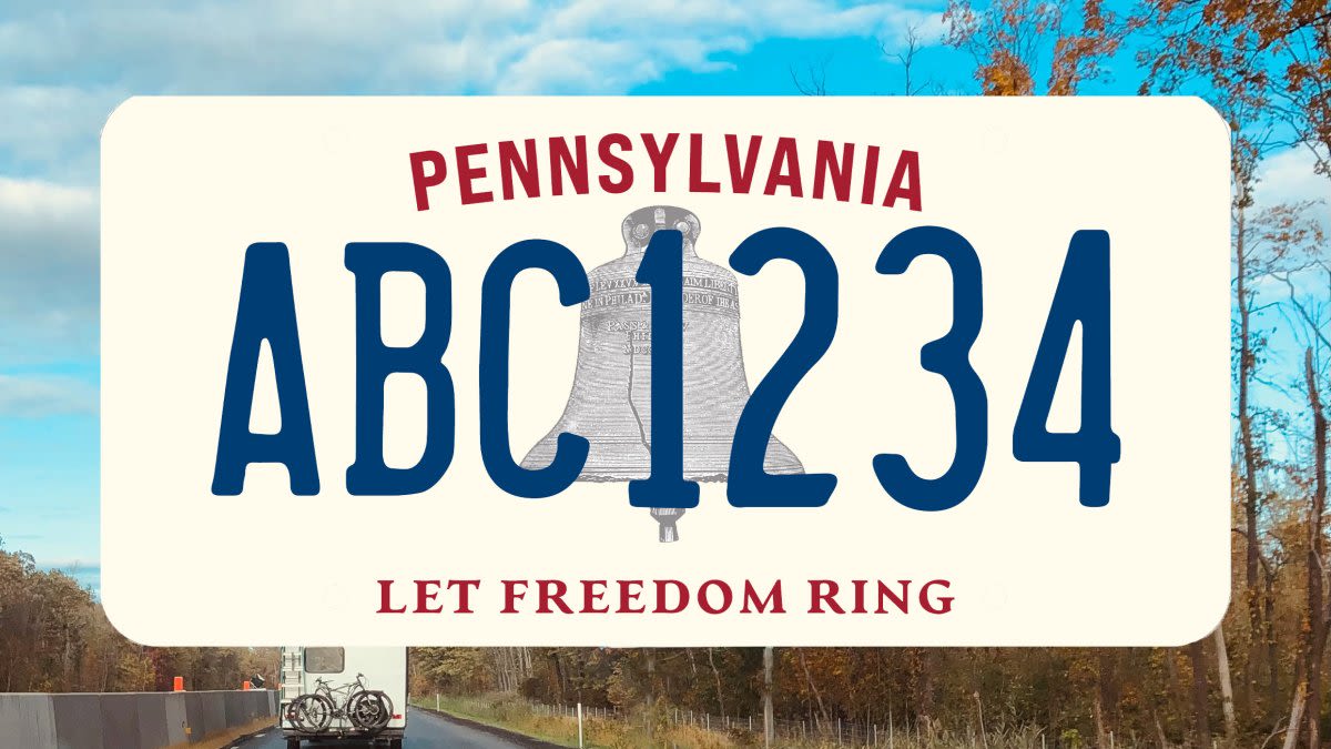 In celebration of America's 250th birthday, Pa. unveils new license plate design