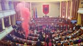 Albanian opposition disrupts parliament as migration deal with Italy taken off the agenda