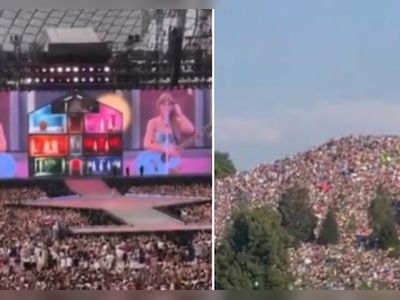 To catch a glimpse of Taylor Swift concert, fans swarm Munich Hill - CNBC TV18